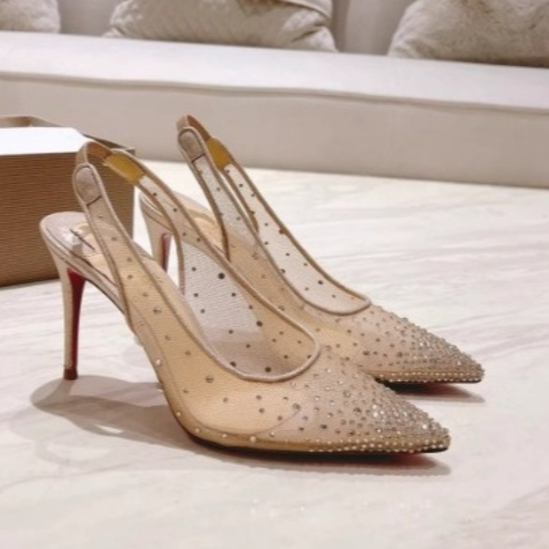 Casual Sandal Leather - أحذية نسائية ذات كعب عالٍ مدبب