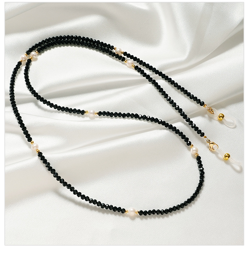 Sunglass Retainer Cord - سلسلة نظارات كريستال لؤلؤية للنساء، نظارات
