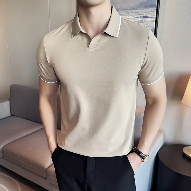 Polo Shirt Pique - الرجال قميص بولو الصيف ضوء رقيقة
