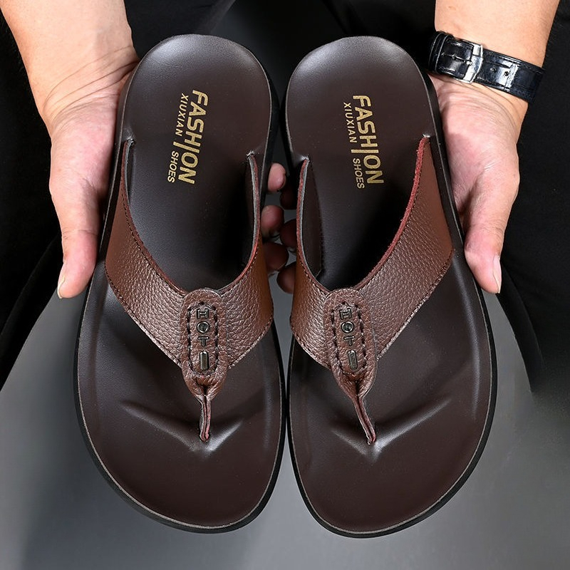 Flip Flop Leather Men - شباشب رجالية رائجة البيع عالية الجودة