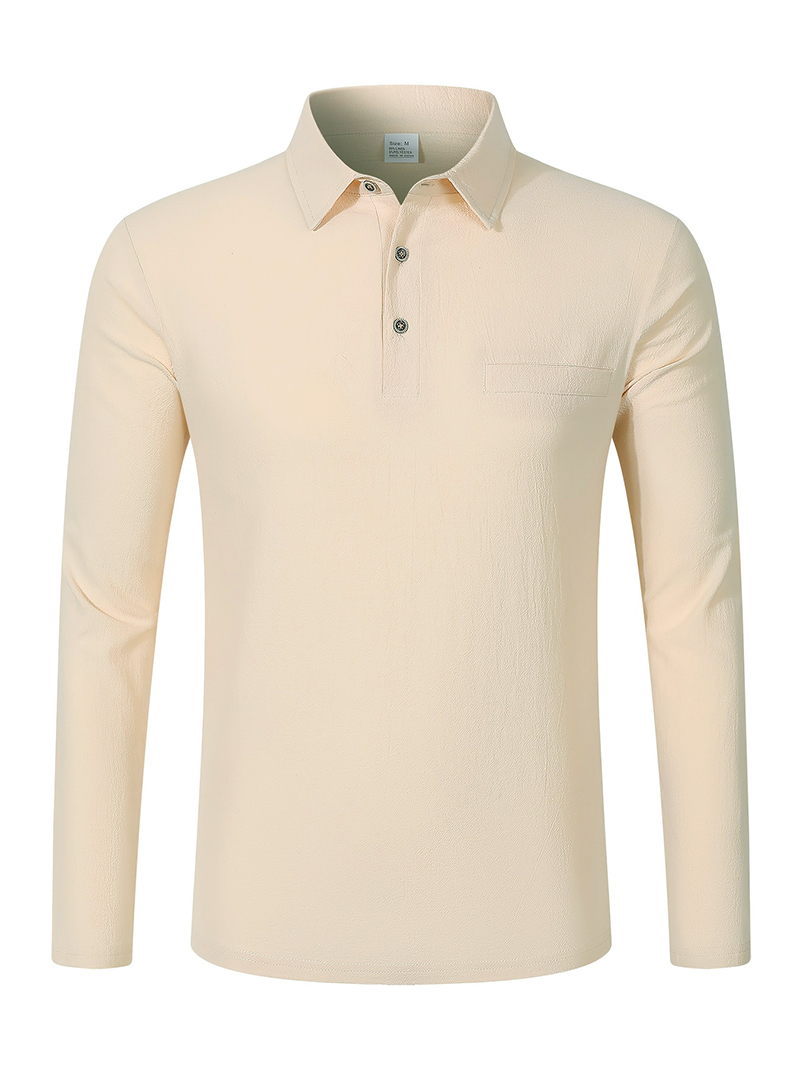 قميص بولو رجالي بأكمام طويلة م - مراجعة Linen Shirt Breathable وسعره
