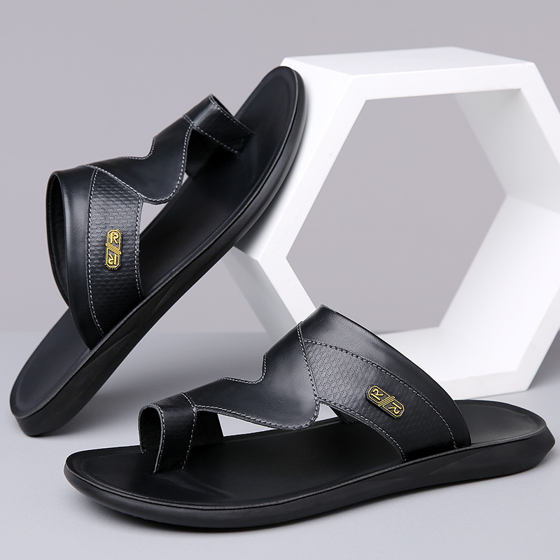 صنادل رجالية جلدية جديدة 2026  - مراجعة Flip Flop Leather Men وسعره