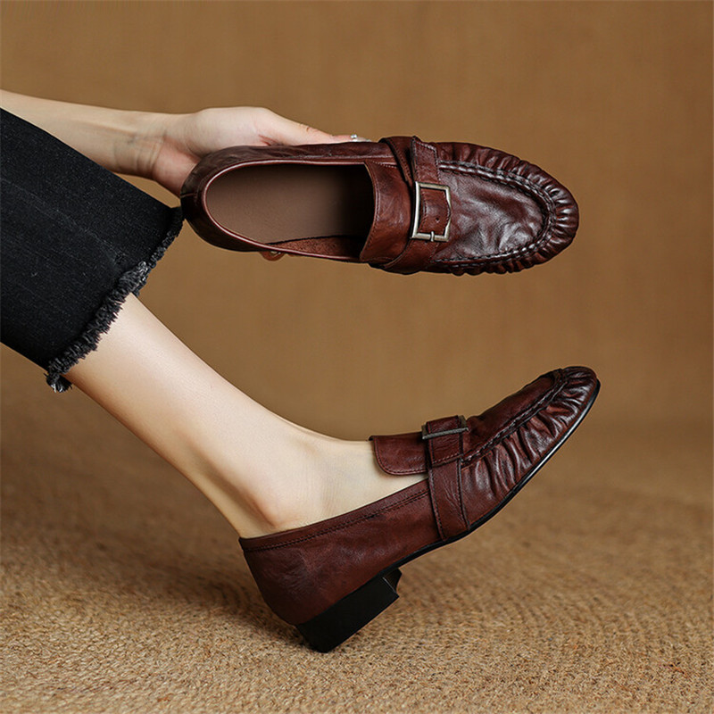 أحذية بدون كعب من الجلد الطبيع - مراجعة Casual Sandal Leather وسعره