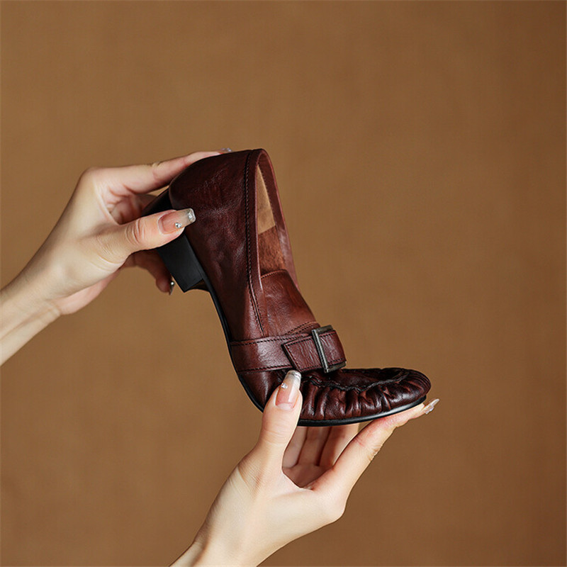 أحذية بدون كعب من الجلد الطبيع - مراجعة Casual Sandal Leather وسعره
