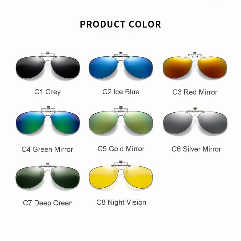 نظارة شمسية مستقطبة مع مشبك لل - مراجعة Sunglasses Aviator Polarized وسعره