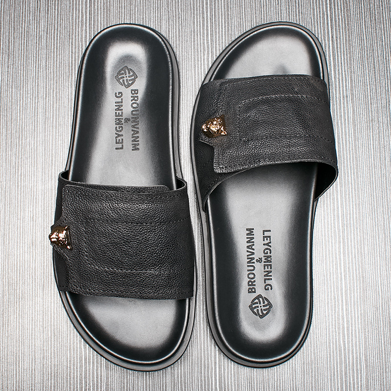 2025 جديد شبشب جلد طبيعي المعا - مراجعة Flip Flop Leather Men وسعره