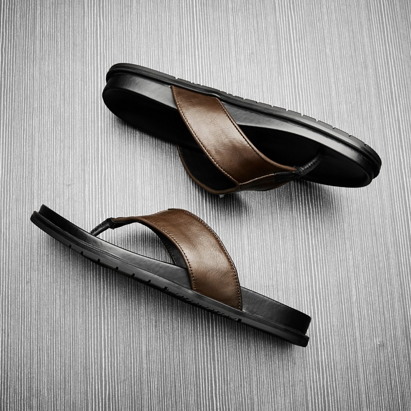 صندل رجالي جديد لصيف 2026 من ا - مراجعة Flip Flop Leather Men وسعره